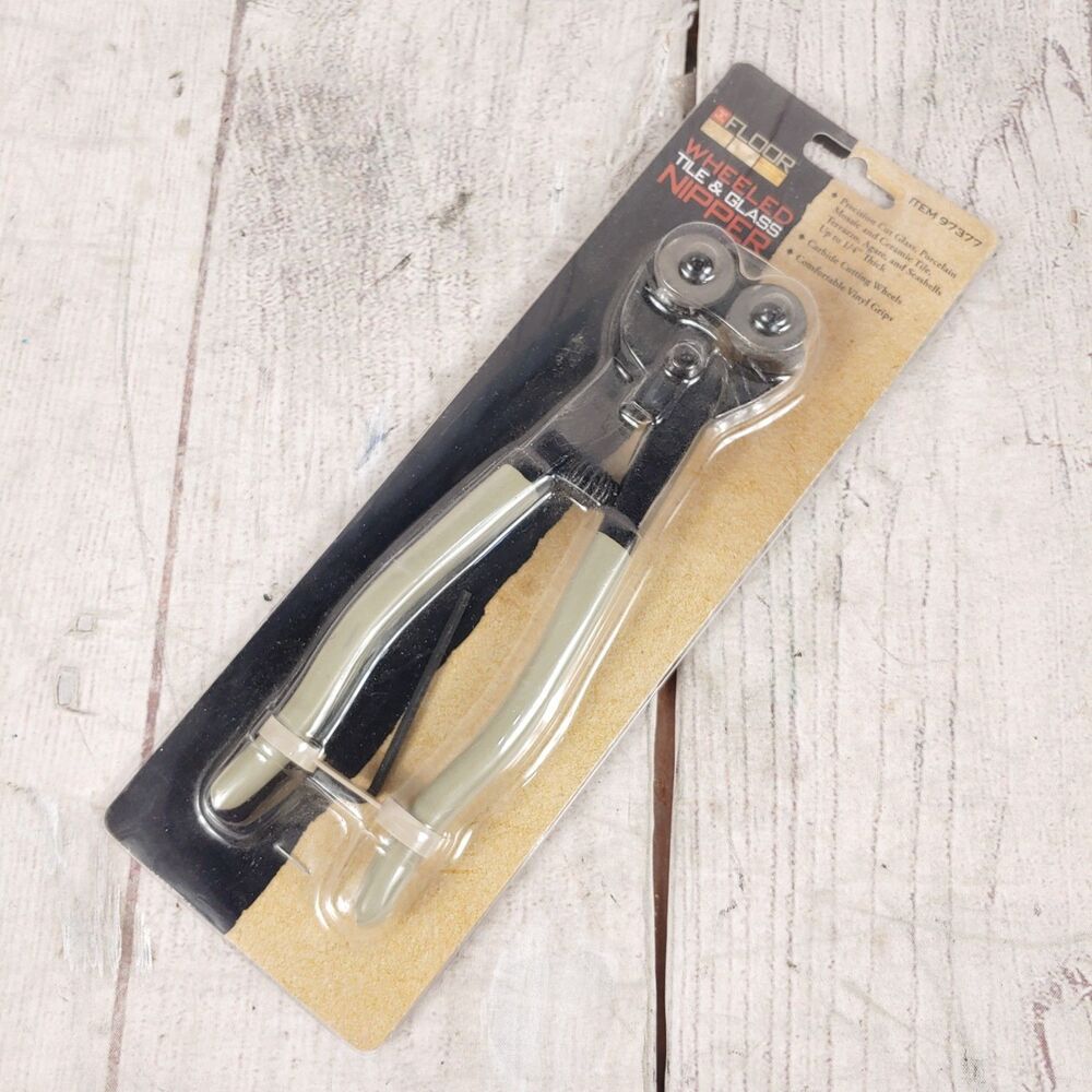 Floor Wheeled Tile Glass Nipper Hand Tool 8" Heavy Duty Carbide Cut 97377 NEW